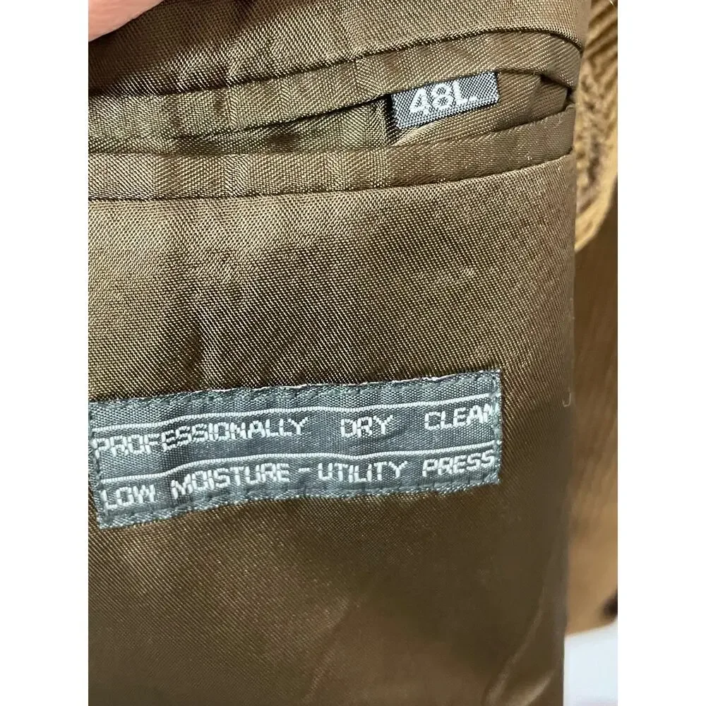 David Taylor Mens 48L Corduroy Blazer Brown Academic Preppy